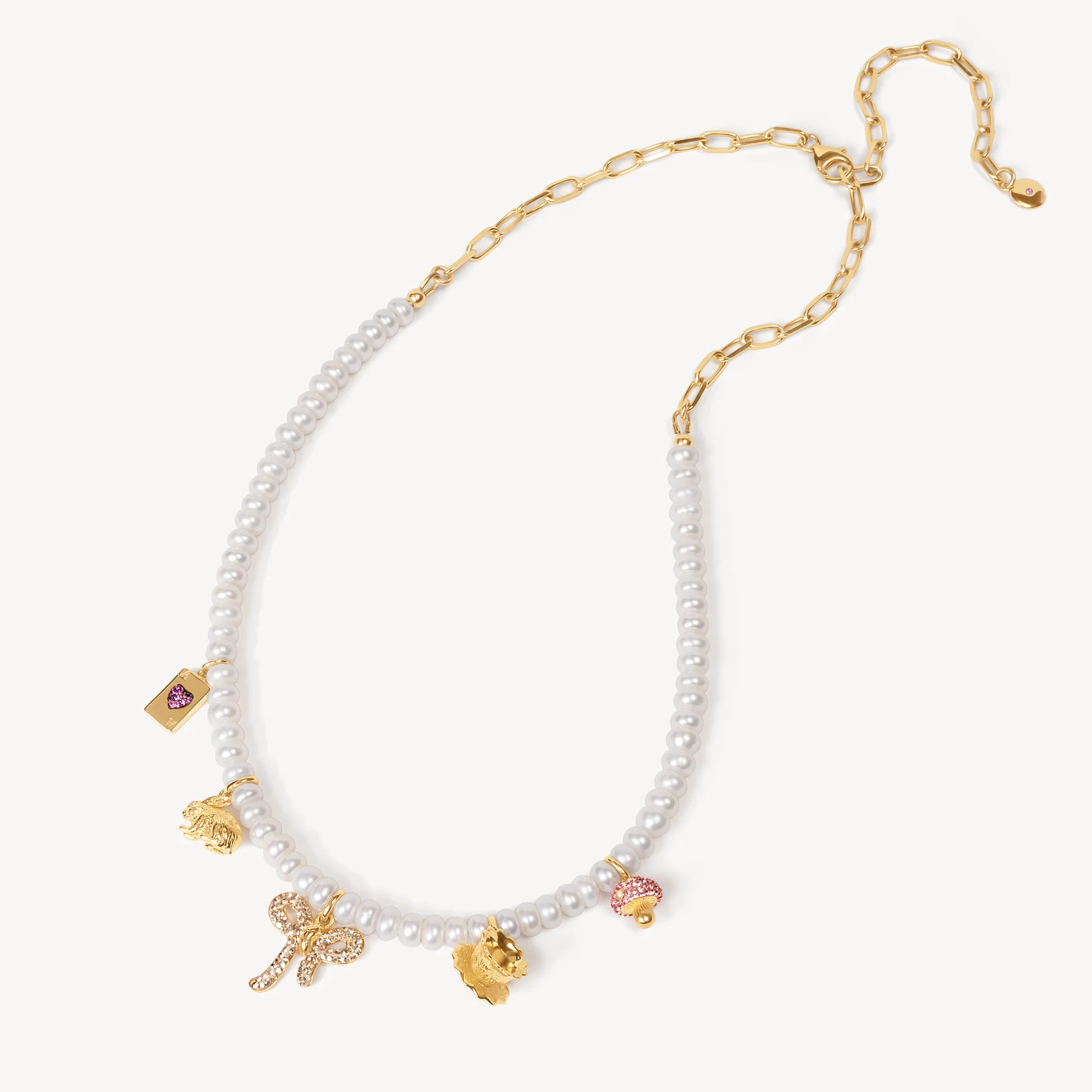 Alice-Inspired Charm Necklace - Image 3