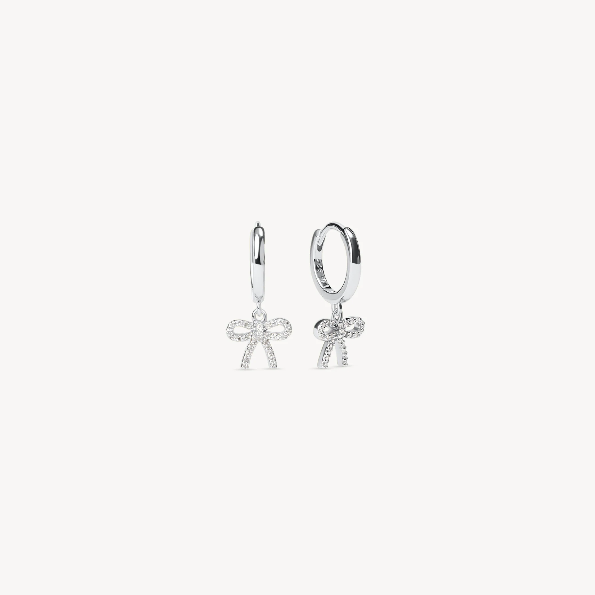 Baby Bow Hoop Earrings - Image 6