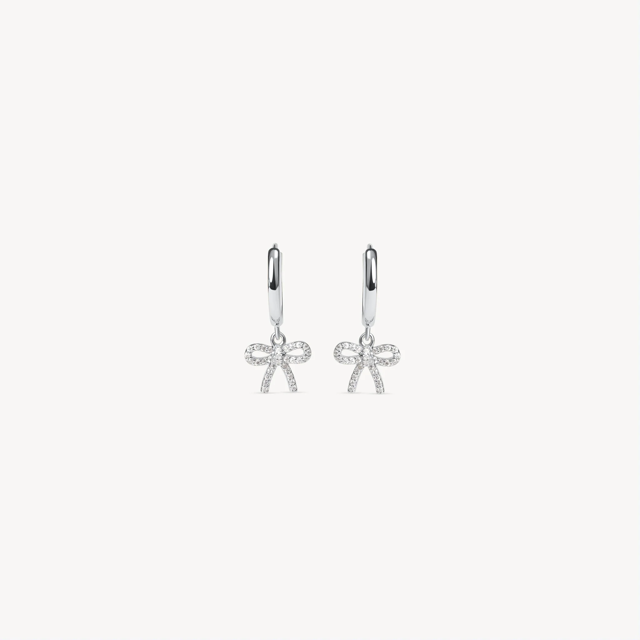 Baby Bow Hoop Earrings - Image 8