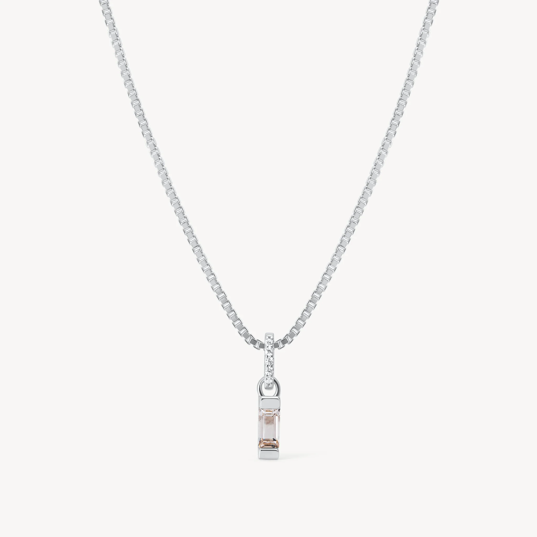 Birthstone Baguette Necklace - Image 12