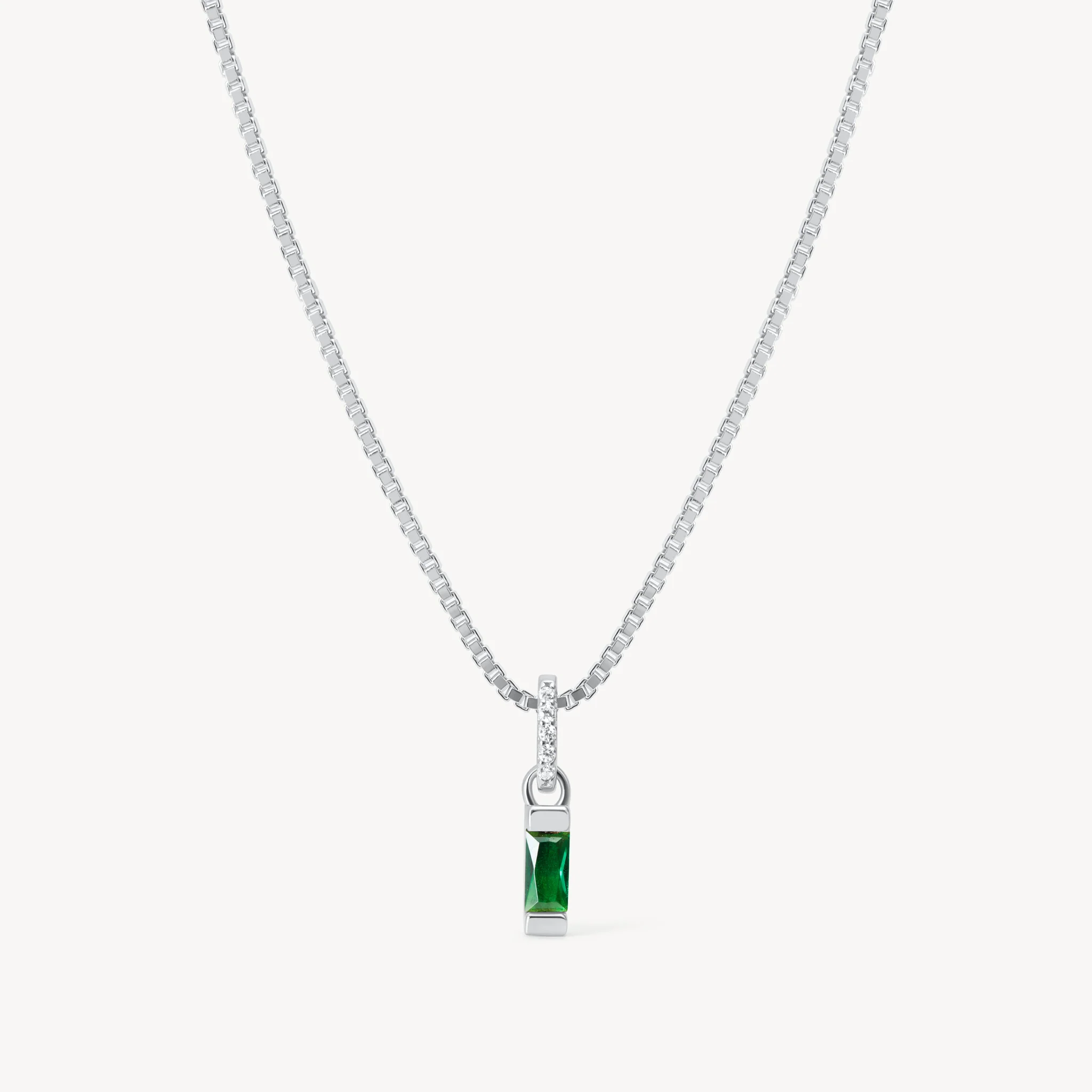 Birthstone Baguette Necklace - Image 14
