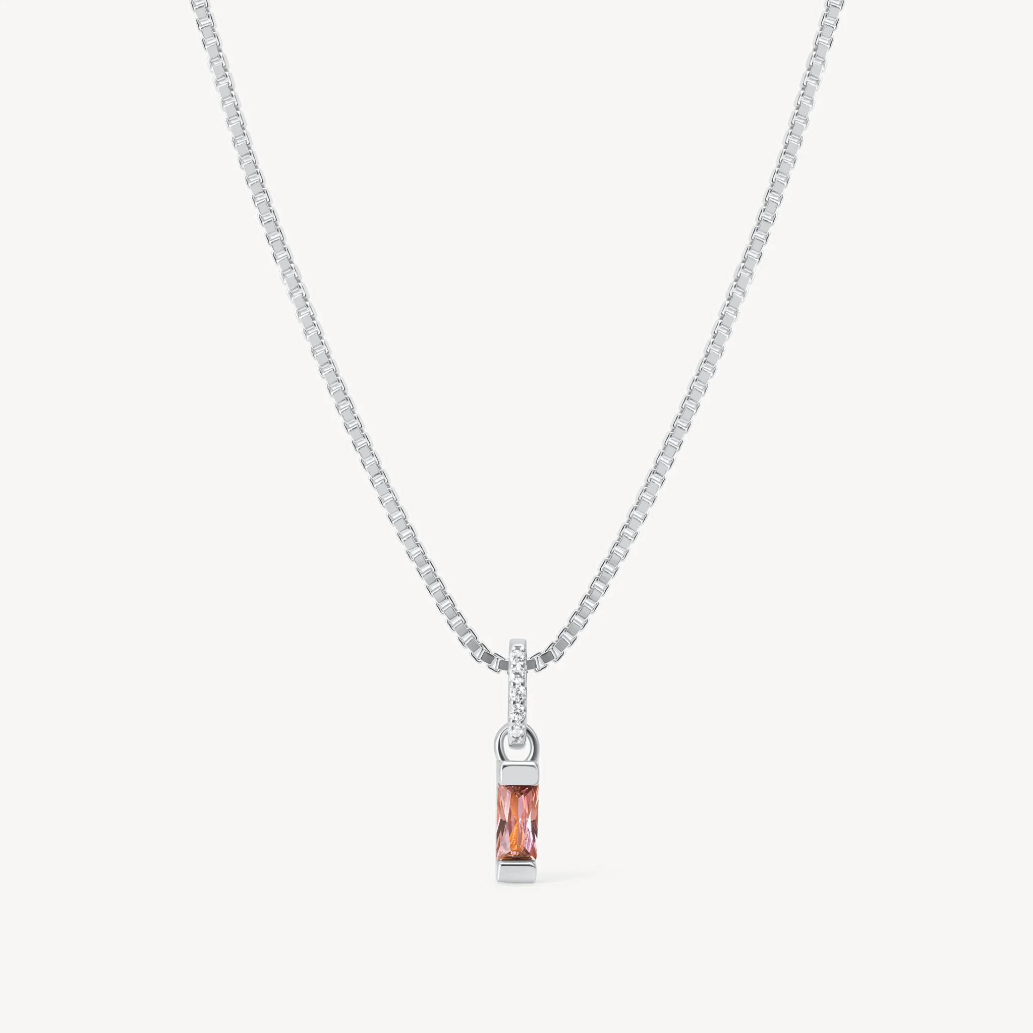 Birthstone Baguette Necklace - Image 16