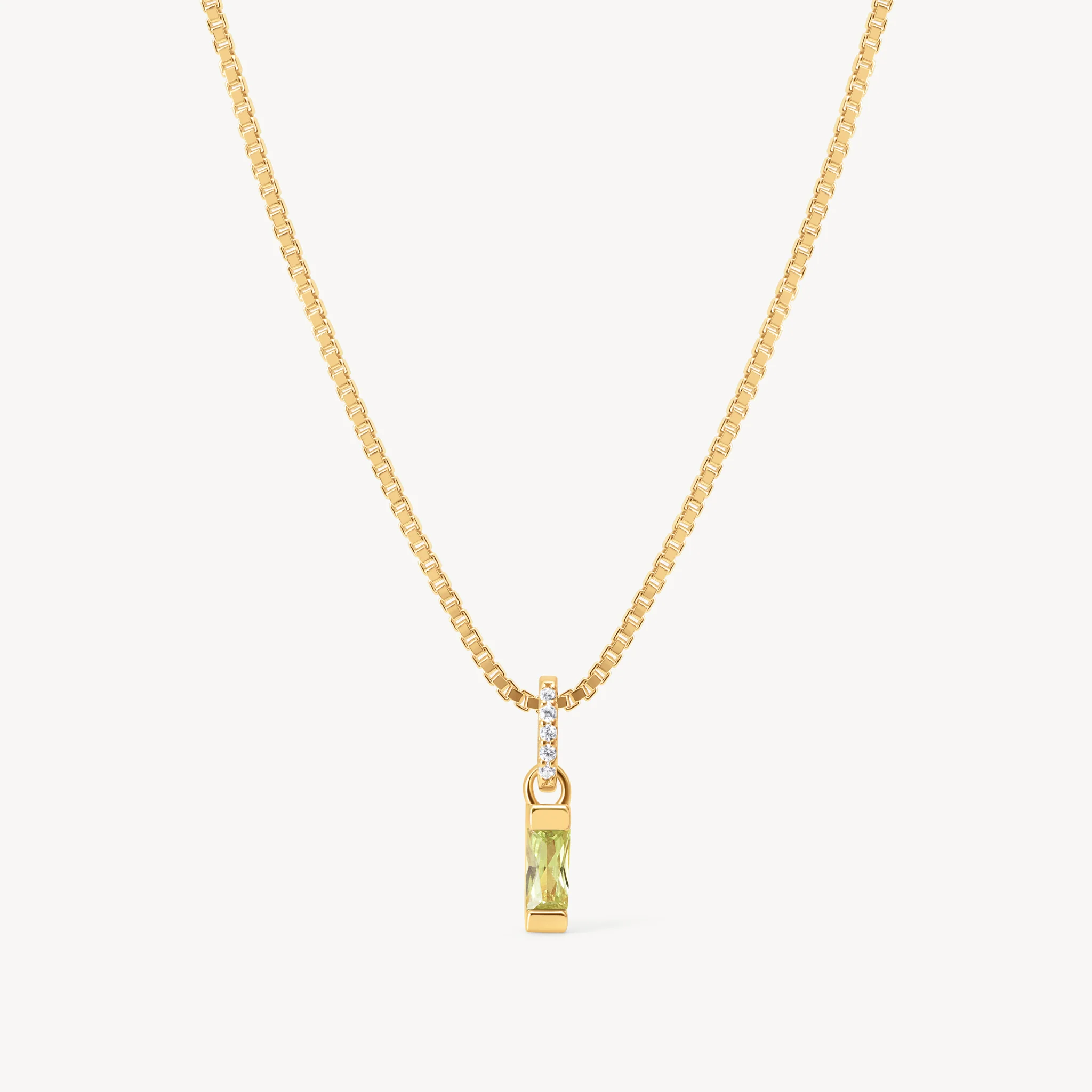 Birthstone Baguette Necklace - Image 19