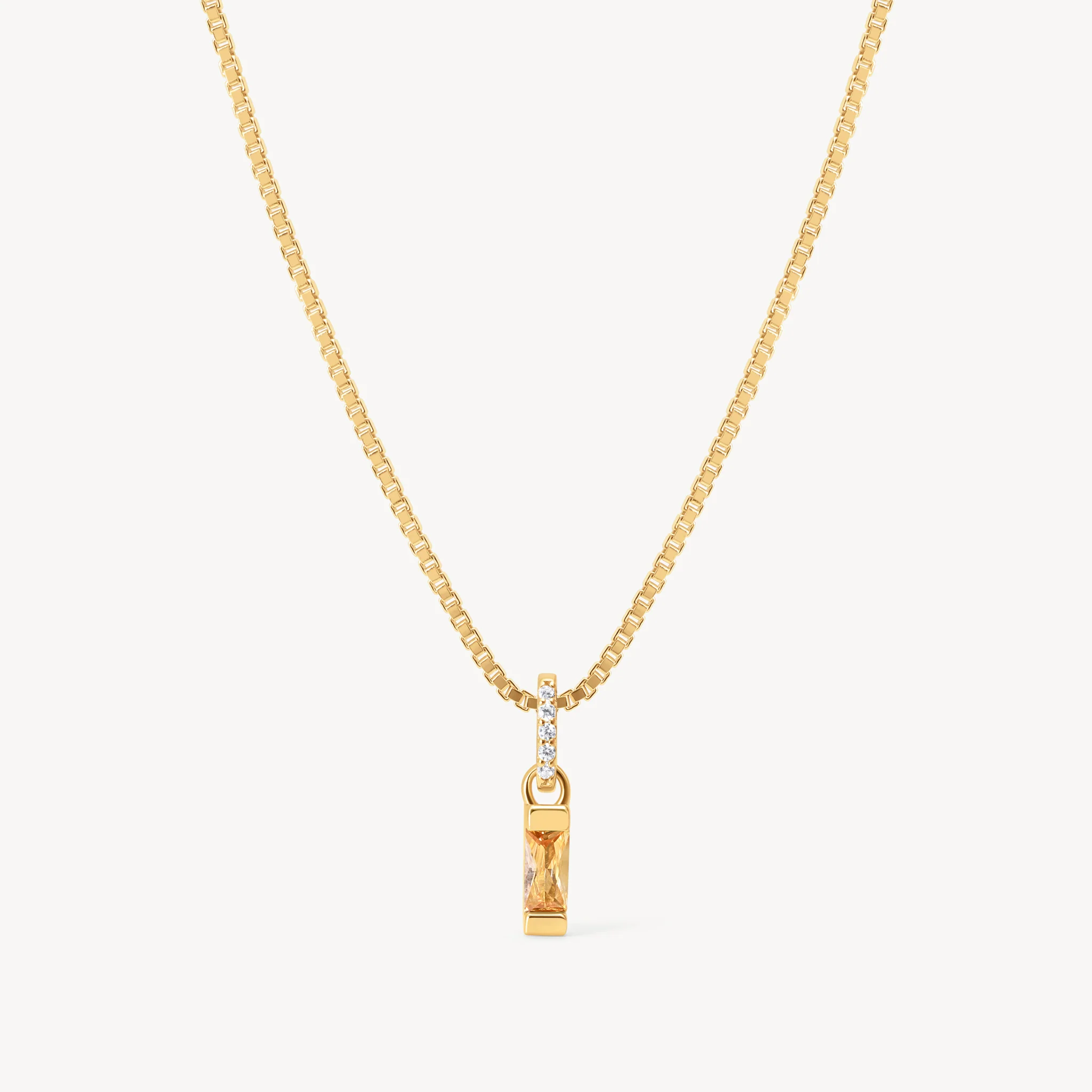 Birthstone Baguette Necklace - Image 25