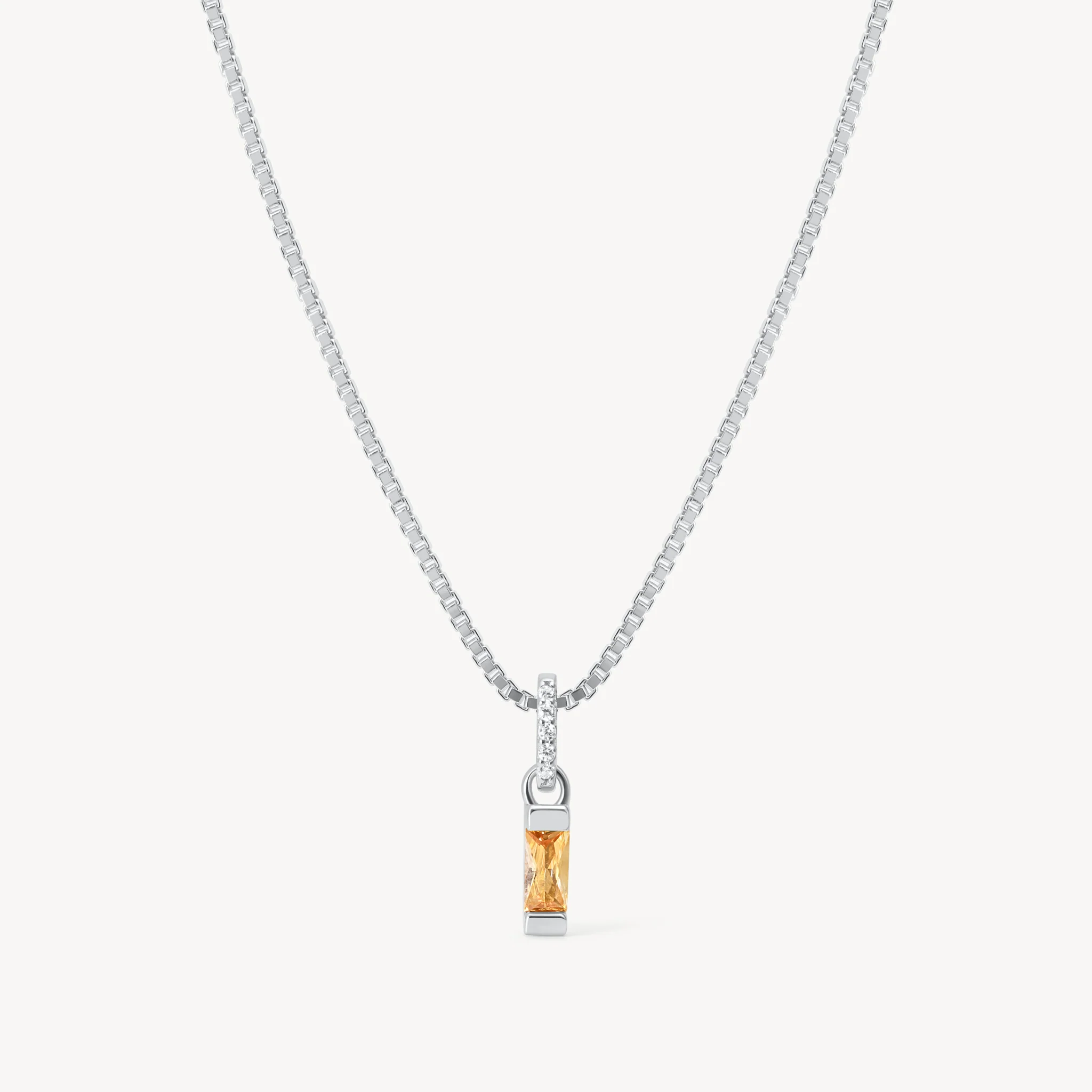Birthstone Baguette Necklace - Image 26