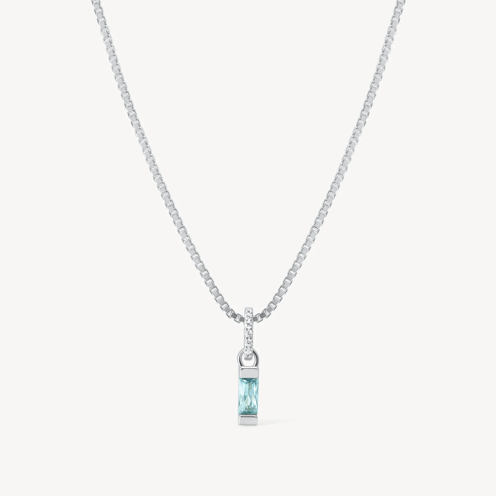 Birthstone Baguette Necklace - Image 28
