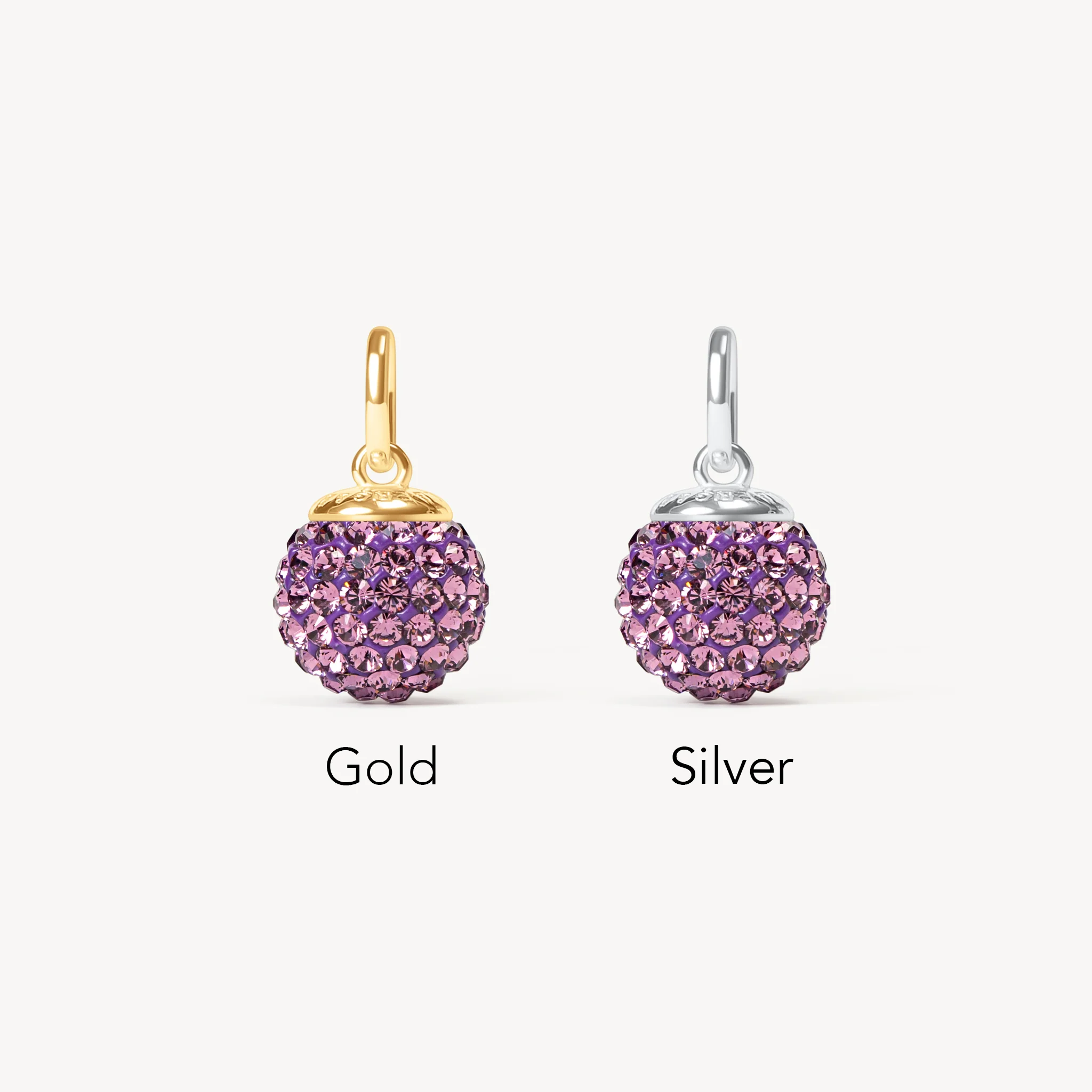 Medium Birthstone Sparkle Ball™ Charm - Image 2