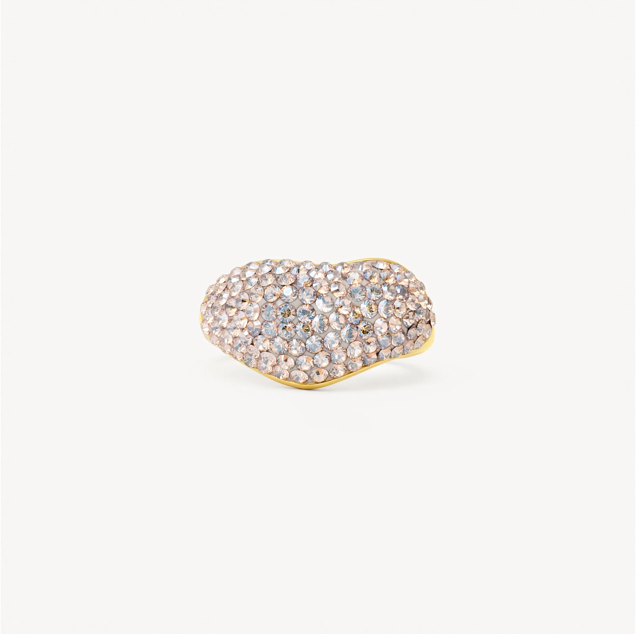 Champagne Sparkle Wave Ring - Image 4