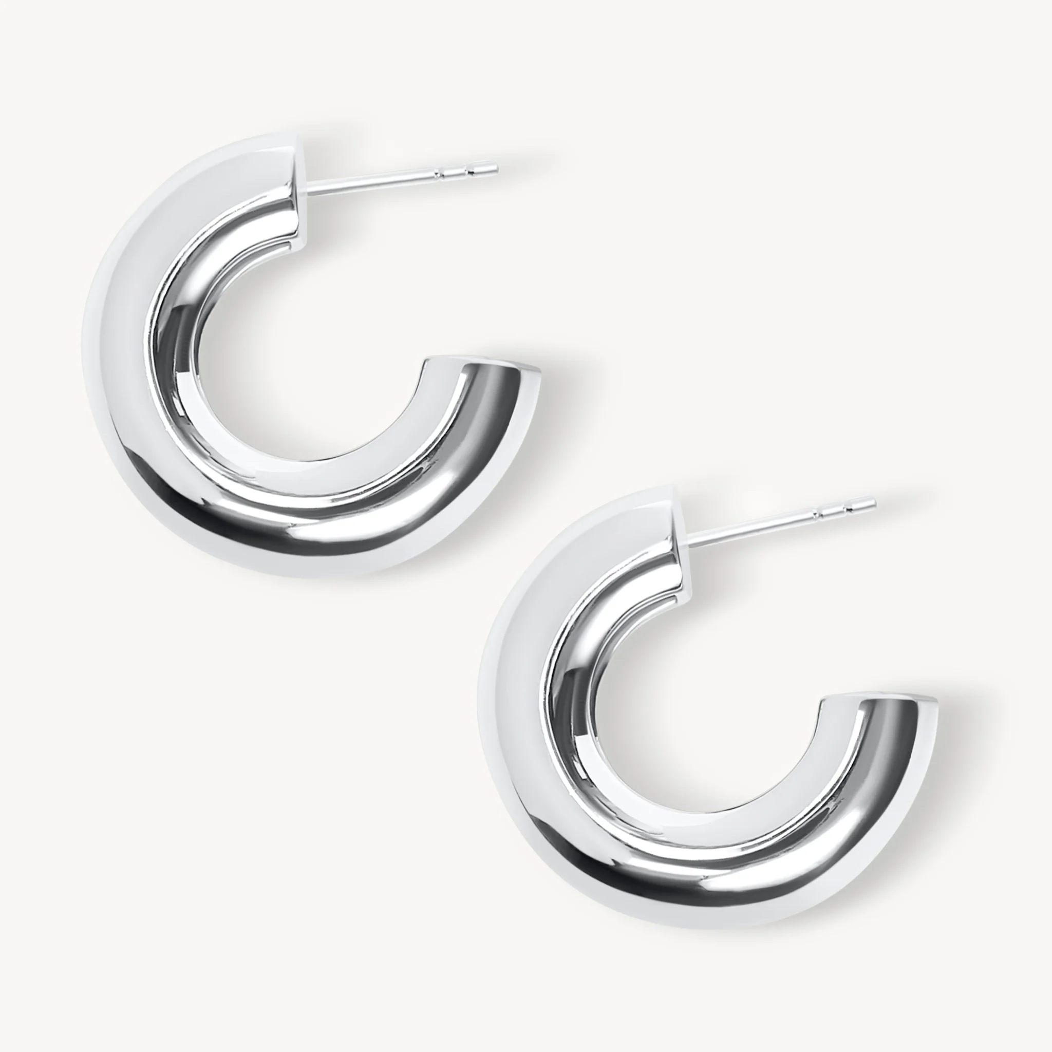 Chunky Statement Hoop Earrings - Image 8