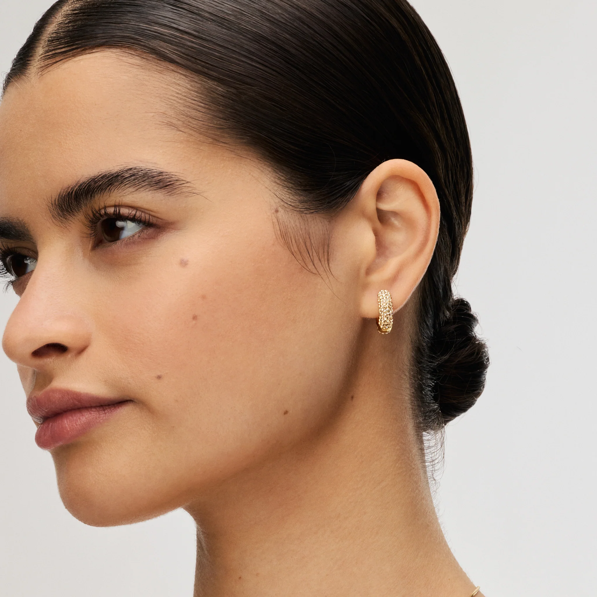 Small Sparkle Hoop Earrings - Image 14