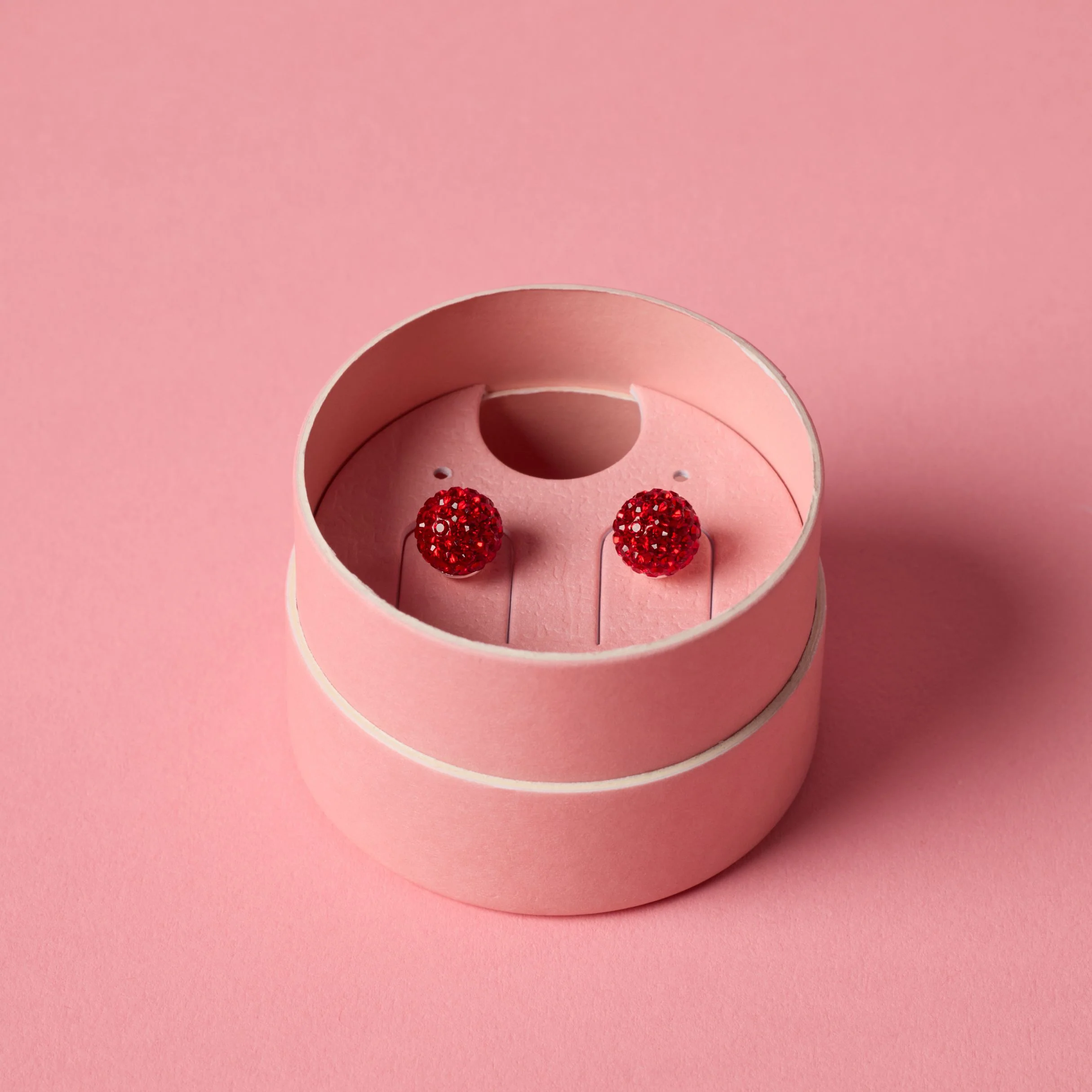 Red Velvet Sparkle Ball™ Stud Earrings - Image 11