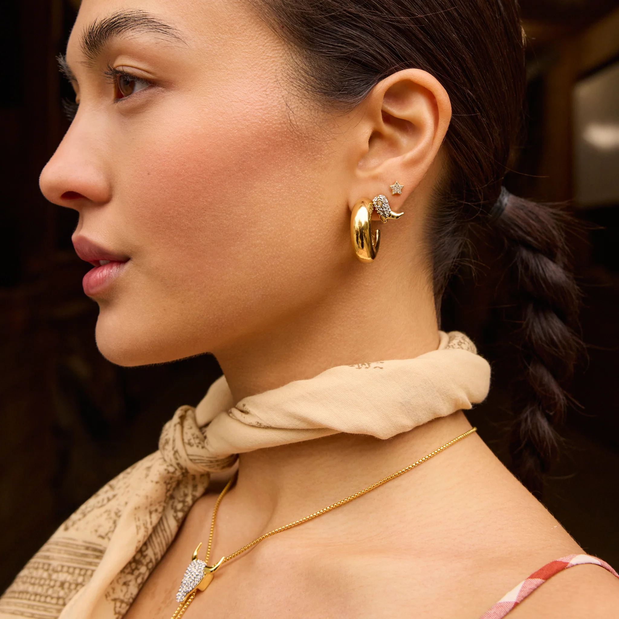 Ride Boot Sparkle Stud Earrings - Image 4