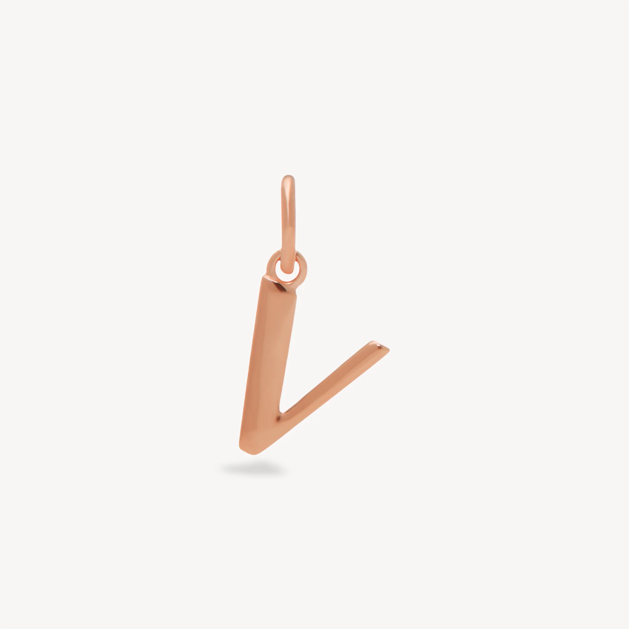 14k Rose Gold Vermeil Letter Charm - Image 25