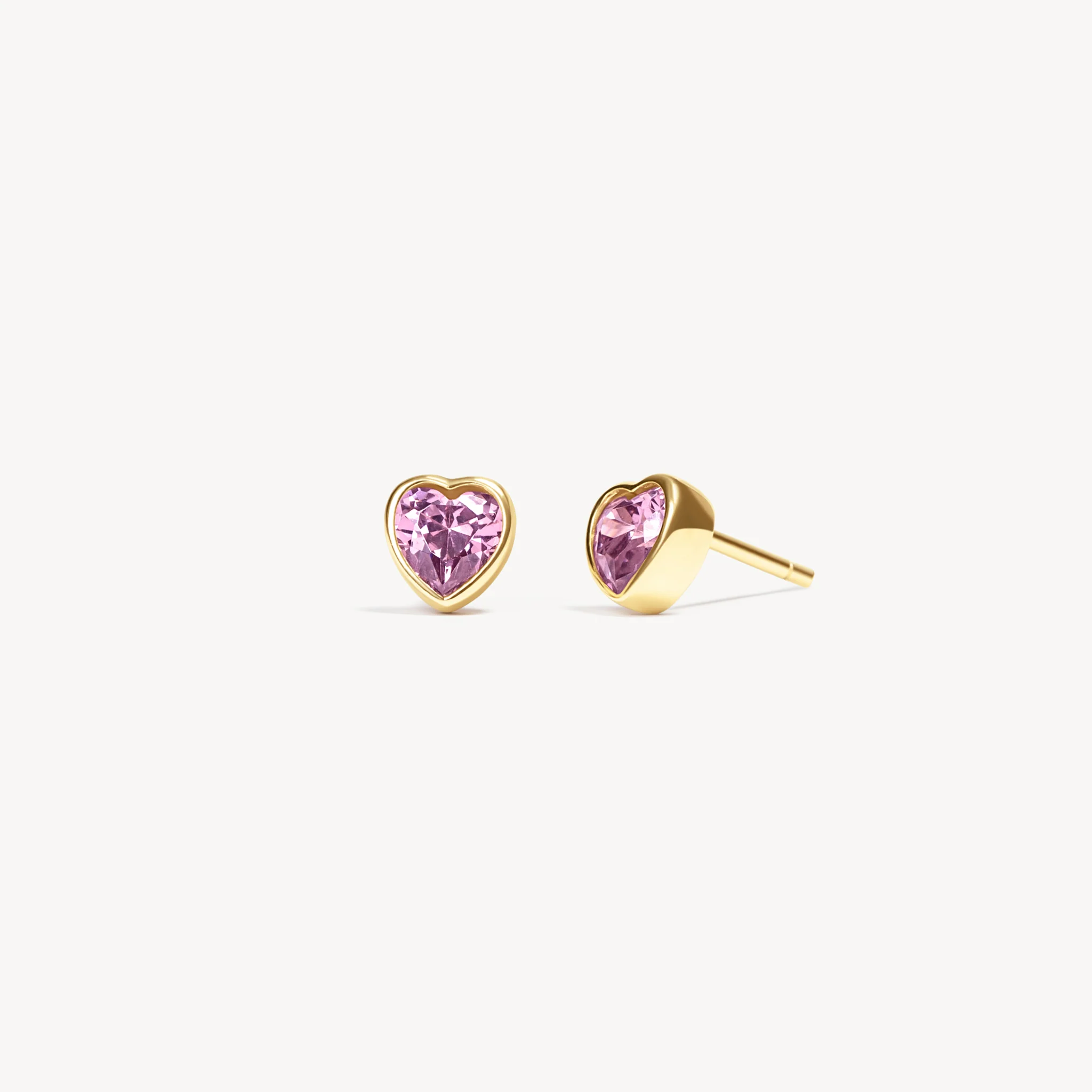 Adore Bezel Stud Earrings - Image 7