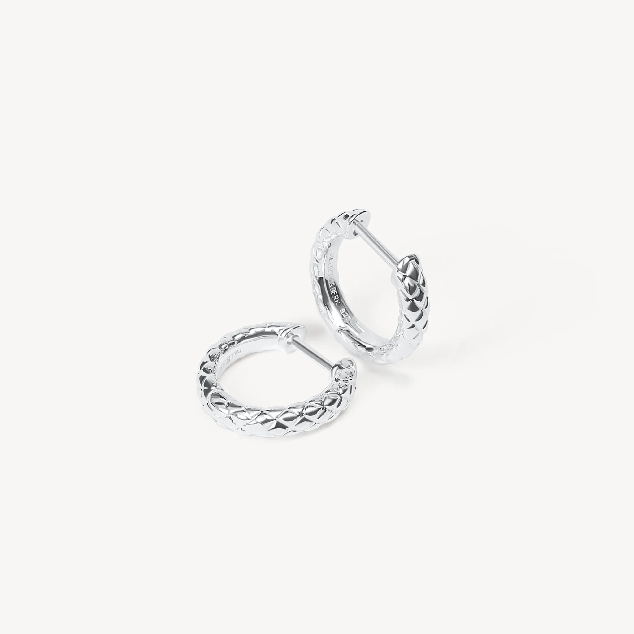 Snakeskin Hoop Earrings - Image 4