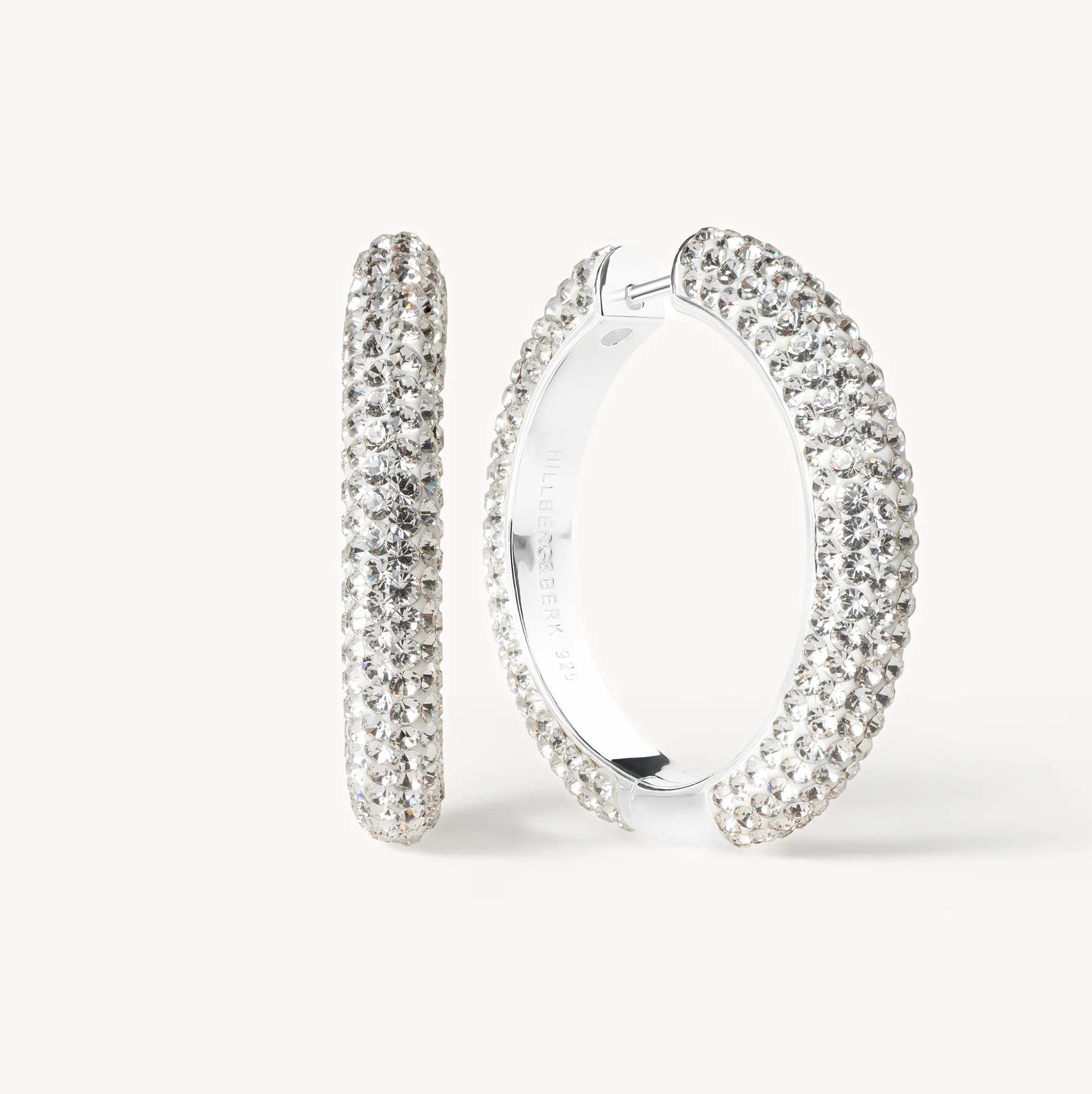 Large Sparkle Hoop Earrings - Image 5