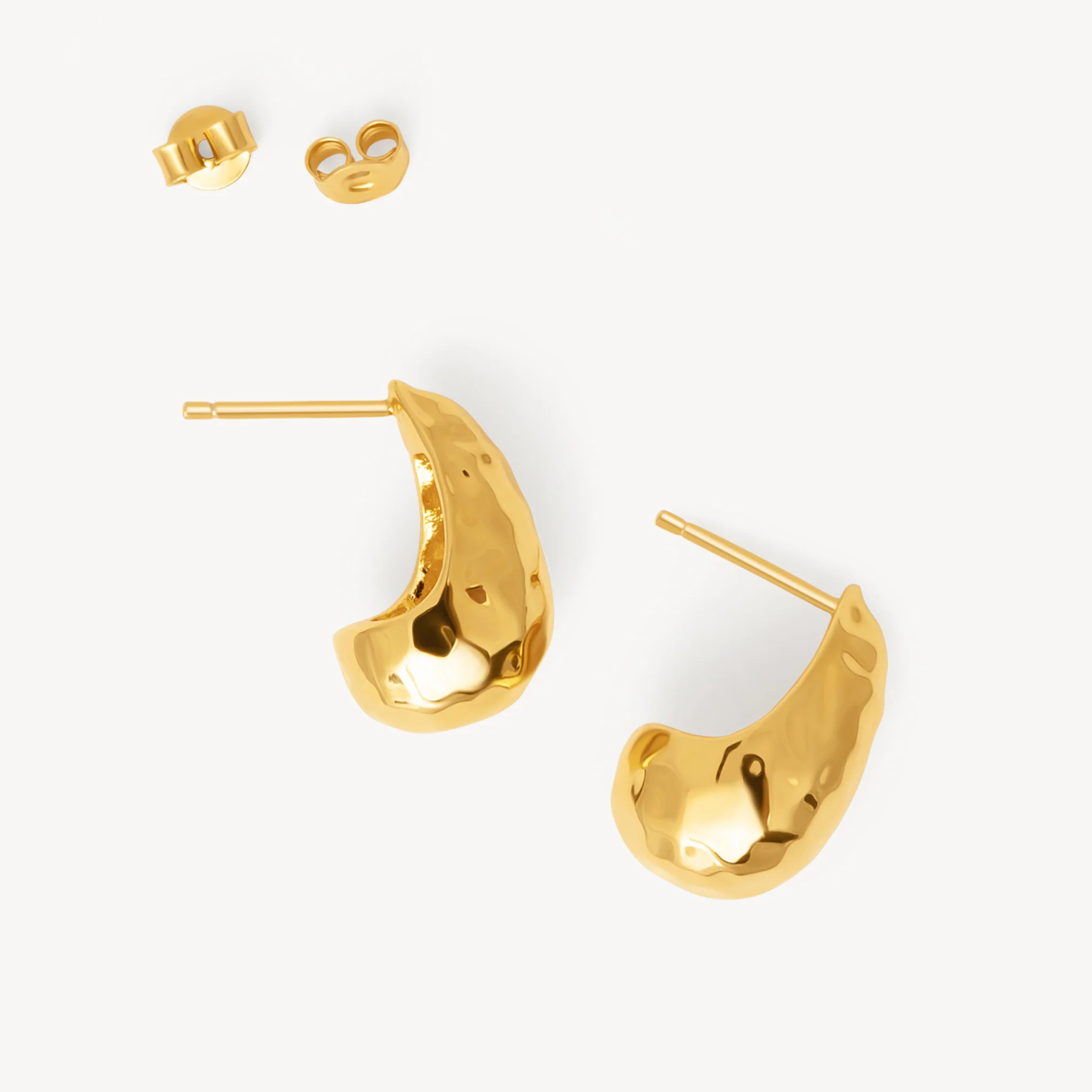 Texture Puff Earrings - Image 4