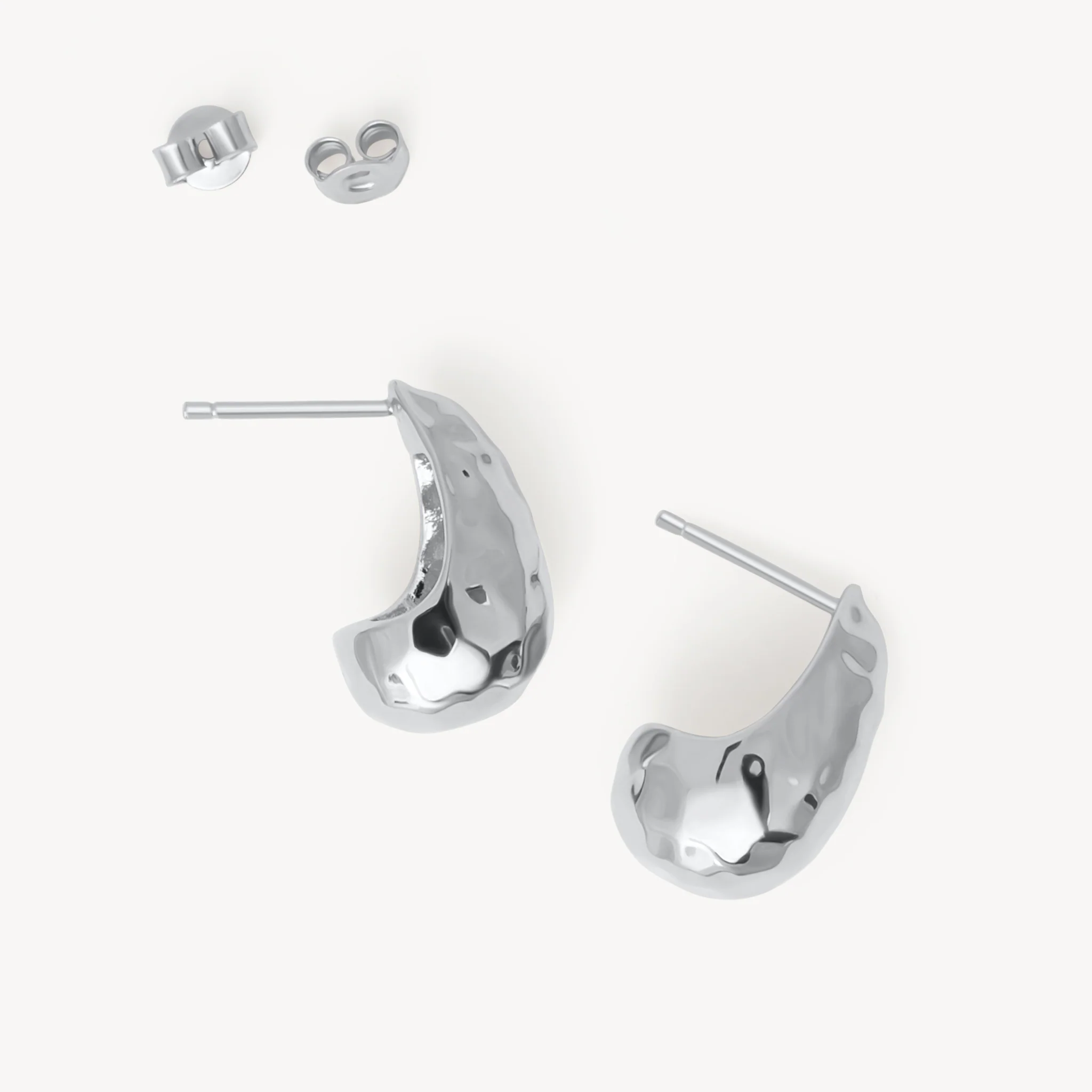 Texture Puff Earrings - Image 7